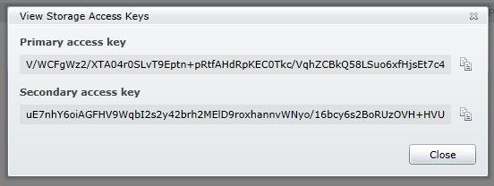 storage access keys
